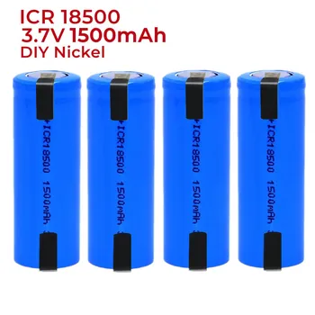 1-20PCS 18500 1500mAh 3.7 V Batería Recargable Recarregavel Batería de Ión de Litio para la Linterna LED+DIY de Níquel