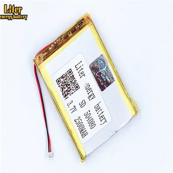 1.25 MM 2pin conector de la Batería de Litio 3.7 V 504080 2500mah e-libros GPS PDA de Polímero de Litio Li-Po Batería Recargable
