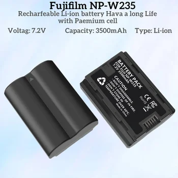 1-5pacote7,2v3500mahpotência aakku para fujifilmNP-W235 y compatible con fujifilmX-H2S, gfx 50 ii, gfx 100s, X-T4, y VG-XT4