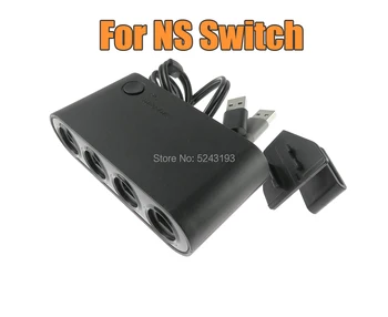 1 juego 3 en 1 Para Diferentes Switch Convertidor de WiiU/PC/NGC 4Port USB Para Game Cube Controlador de Adaptador Con 2 para GameCube