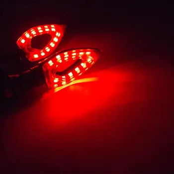 1 Par Conveniente la Modificación de la Motocicleta de las Luces de la Esquina 12V Motocicleta Convirtiendo la Luz en forma de Corazón de Accesorios de la Motocicleta