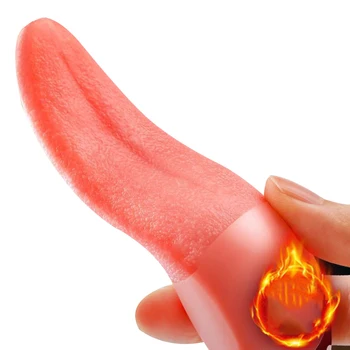 10 Modo de Calefacción Lengua Lamiendo Mini Vibrador Juguetes Sexuales para Mujeres Clítoris Estimulador de punto G Pezón Femenino Masturbador Parejas del Producto