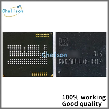 100%de Trabajo KMK7W000VM-B312 KMK7W000VM B312 EMCP 8GB BGA162 8G de Memoria Flash IC Chipset con bolas