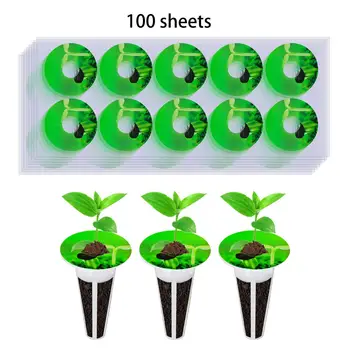 100x Hidropónico de Plantas Etiquetas Olla de Semillas Etiquetas de la etiqueta Engomada para la Marca de las Plantas y