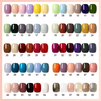 15ml de Uñas Set de Verano De 60 Colores Populares de Una Botella De Un Color Pequeño Conjunto Está Dedicado A La Tienda de Uñas Nail Art & Herramientas