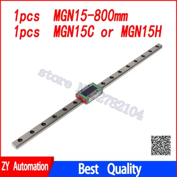 15mm Guía Lineal MGN15 800mm lineal rail way + MGN15C o MGN15H Tiempo lineal para el transporte de CNC X Y el Eje Z