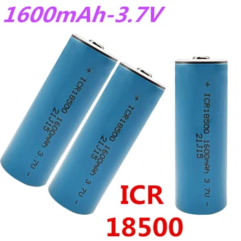 18500 batería recargable de 3.7 V batería de 1600mAh batería de Litio-ion de la correa de la punta adecuada para la fuerte luz de la linterna anti-luz especial
