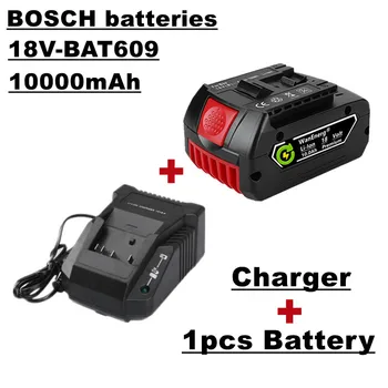18V de mano taladro de batería, batería de la herramienta eléctrica, 10.0 ah, adecuado para bat609, bat609g, bat618, bat618g, bat614, 1 Batería + cargador