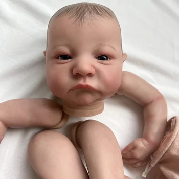 19Inch Ya Pintado Reborn Doll Partes Levi Despierto Realistas Bebé Pintura en 3D con Venas Visibles Cuerpo de ropa Incluido