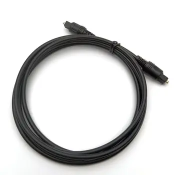 1m 1,5 m 1,8 m A 20M Negro de la Chaqueta de PVC Cabo De Audio De Fibla Optica Digital Óptico Toslink Cable de Audio Multimedia