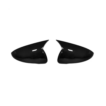 1Pair Espejo Retrovisor de la Cubierta para Kia Forte K3 Cerato 2019-2023 Espejo Modificado Cuerno de Buey Shell Pegatina Brillante Negro