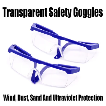 1PC Transparente Gafas de Seguridad Gafas de Protección Contra el Viento Contra el Polvo Anti Arena Anti Salpicaduras Anti Ultravioleta Industrial Gafas