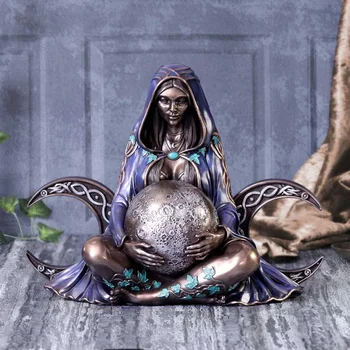 1Pcs Estatua de la Madre Tierra Gaia, Diosa de la Resina de la Escultura Artesanía Jardín Adornos Regalos Hogar de Escritorio Decoración