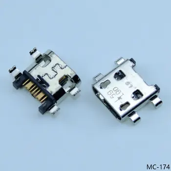 2-10Pcs conector Micro-USB Puerto de Carga Enchufe del Conector Para Samsung I9195 I9197 I9190 B9388 S7898 I8262 Tipo C 7 clavijas de cola enchufe