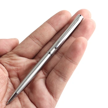2/11/20Pcs Genkky Mini de Metal Bolígrafo Giratorio de tamaño de Bolsillo de la Pluma Portátil Bolígrafo Pequeño de Aceite de la Pluma Exquisita de la Herramienta de Escritura