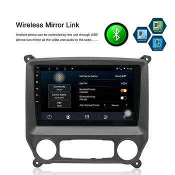 2+32G de la Radio del Coche Androide 13 Estéreo GPS Reproductor de FM Para 2014-2018 GMC Sierra Chevy Silverado de Navegación Multimedia