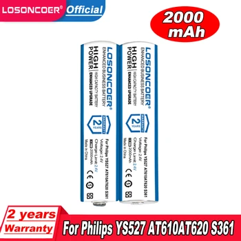 2000mAh Batería Para Philips YS527 AT610 AT620 S361 S5000 RQ360 RQ361 YS523 YS524 YS525 YS526 S560 S561 máquina de afeitar máquinas de afeitar Baterías