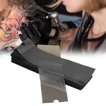 200Pcs/Caja de Seguro Tatuaje Pluma Cubierta Negra de la Máquina del Tatuaje de la Bolsa de Protección de Evitar la Contaminación del Tatuaje de la Pluma de la Máquina de la Bolsa de