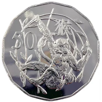 2016 Australia 50 Puntos Zodiaco Año de Mono Conmemorativa Coin100% Original