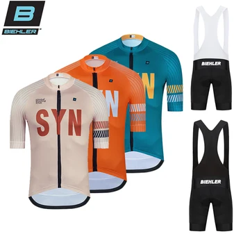 2023 BIEHLER nuevo verano de los hombres de manga corta de jersey de ciclismo conjunto de Maillot SYN Ciclismo ropa de Moto Ropa Ciclismo Bicicleta Triatlon