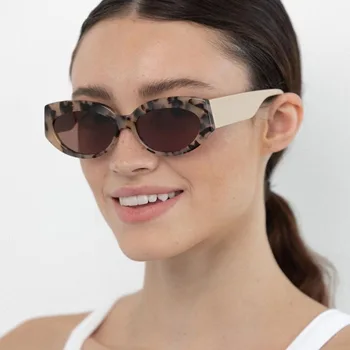 2023 Ojo de Gato Gafas de sol de montura Estilo de Diseñador de las Mujeres de Negro de la Lente UV400 Gafas de Sol de Moda, Gafas de