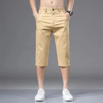 2023 para Hombres Cortos de Carga de Verano Sólido Casual de Algodón Multi Bolsillos Calientes Pantalones Pantalones de Militar del Ejército Táctico pantalones Cortos A23