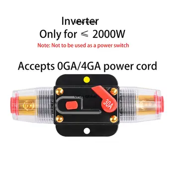 20A 30A 40A 50A 60A 80A 100A 150A auto-recoveryaudio fuseholderadaptercircuitbreakerfuseholderwithswitch automaticfuse