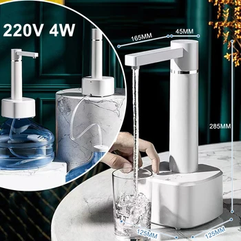 220V 4W Dispensador Automático de Agua Bomba de Agua Eléctrica con Soporte de Carga USB 3 Marchas de Casa Inteligente Cuantitativa de la Cocina