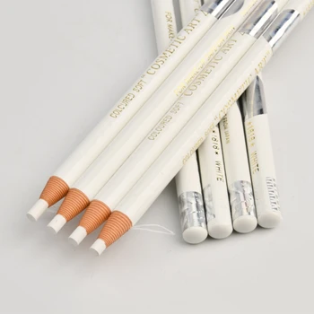 2PCS 1818Embroidered blanco, lápiz de cejas, impermeable y anti cáñamo diseño de maquillaje, punto fijo marcador para los de la ceja de posicionamiento