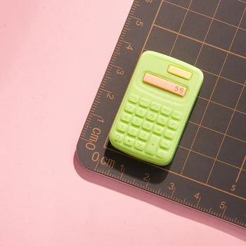 2pcs kawaii colorida casa de Muñecas en Miniatura Mini Lindo Modelo de Calculadora de Muñeca Accesorios de Juguete De Colección de Regalo