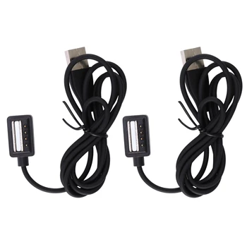 2X Magnético de Carga USB Cable de Alimentación Para Suunto 9/ Spartan Ultra/Spartan Ultra HR/Spartan Deporte (3.3 Ft/100 Cm)