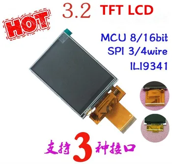 3.2 pulgadas TFT LCD de pantalla táctil ILI9341 MCU de 8 bits 16 bits SPI 3/4 línea
