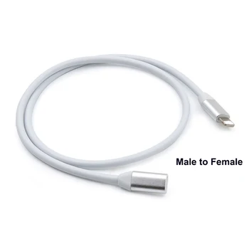 3.3/ 6.6 ft cable de Extensión Macho a Hembra de 8 pines de la Interfaz de Extensor para el iPhone iPad iPod Cable de Extensión de Carga del Cable de OTG