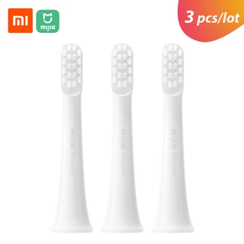 3pcs/lot xiaomi mijia Original Cepillo de dientes Cepillo de Cabeza Para Xiaomi Mijia T100 Eléctrico Cepillo de dientes de Cerdas Suaves para una Limpieza Profunda