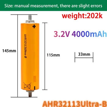 45crechargeable de alta calidad de alimentación de alta capacidad ferro-delytium de baterías de fosfato de a123 ahr32113 lifepo4 batería de 3.2 v 4.0 Ah