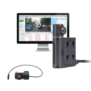 4G AI telemática de vídeo guión de la cámara para el seguimiento de la flota en cmsv6 frontal+IR cabina cam con WIFI GPS android de la cámara del coche