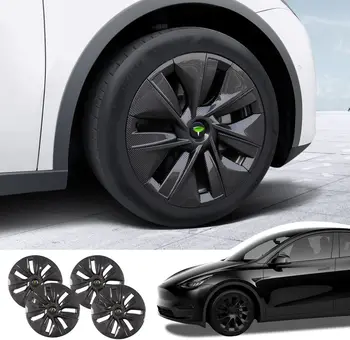 4PCS Rueda de la Tapa Para el Tesla Model Y el Reemplazo de la tapa de Cubo de 19 Pulgadas de Automóviles Tapacubos de la Rueda Modelo de la Portada Y 2021 2018-2023 Rueda Kit de tapas