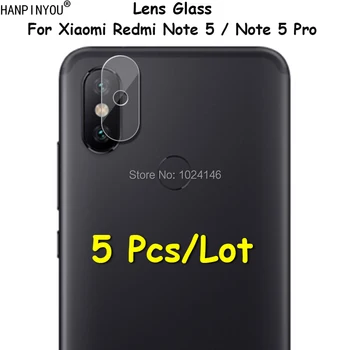 5 Pcs/Lot Xiaomi Redmi Note5 / Nota 5 Pro Ultra Fino Transparente Posterior De La Cámara De La Lente Protector Suave De Vidrio Templado Protector De La Película