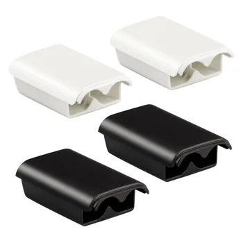 500pcs/lot blanco y Negro, caja de la Batería Cubierta de Shell Para Xbox 360/xbox 360 Controlador Inalámbrico de la Batería Recargable
