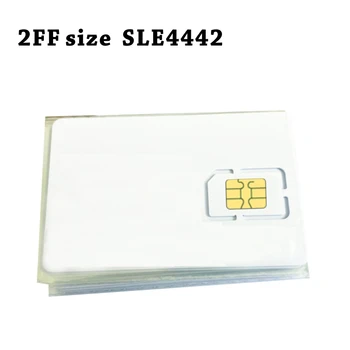 50pcs en Contacto con ISO 7816 SLE4442 Inteligente en Blanco de Tarjetas de PVC 2FF SIM Método de Perforación
