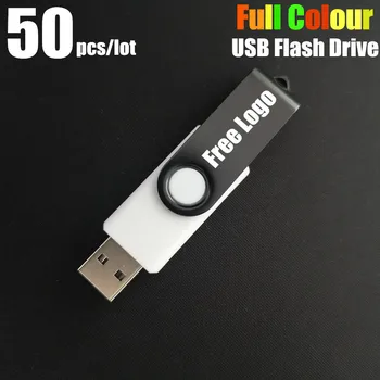 50Pcs/Set de Metal de 128MB, 512MB de 2GB 4GB 8GB 16GB 32GB 64 G Pen Drive USB Flash Drive Memory Stick 128GB Pulgar Pendrive de Licitación LOGOTIPO