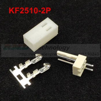 50set/lote KF2510 KF2510-2 2510 Conector de 2.54 mm, Clavijas de Afinación 2pin de Vivienda + Pin Header + Metal Pin Terminal de Envío Gratis