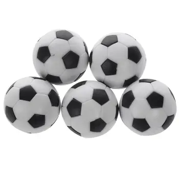 5x Plástico 32mm de Fútbol de Interior de la Mesa de la Pelota de Fútbol Reemplazar Negro+blanco CNIM Caliente