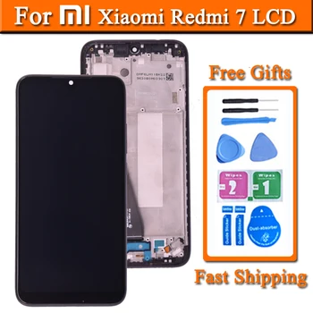 6.26 pulgadas de Pantalla para Xiaomi Redmi 7 LCD Digitalizador de Pantalla Táctil del Panel de Piezas de Repuesto Para M1810F6LG M1810F6LH Pantalla