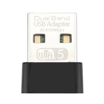 600 mbps Adaptador USB WiFi Dongle 802.11 AC de la Antena para el ordenador Portátil de Escritorio RTL8811 Doble Banda de 2,4 GHz 5.8 GHz Mini USB Tarjeta de Red