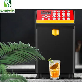 6L Automático dispensador de jarabe de fructosa cuantitativa de la máquina de jarabe de Medición de la Máquina de la burbuja de tienda de té de azúcar cuantificar la máquina