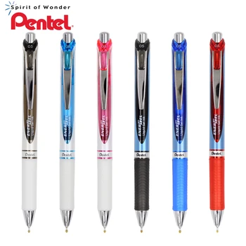 6pcs Pentel BLN75 Bolígrafo de Gel de Secado Rápido, Lápiz Especial Examen EnerGel Aguja de Punto de Gel de Tinta de la Pluma de 0,5 mm
