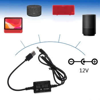 A0KB de 5V a 12V Tensiones de Paso del Convertidor de Cable Cable de Refuerzo de la Línea de USB a DC5.5x2.1mm