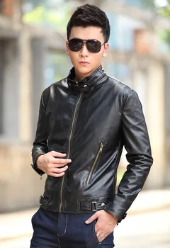 Abrigo de cuero para men2023New chaqueta de estilo coreano motorcyclePULeather capa de la juventud de capa fina