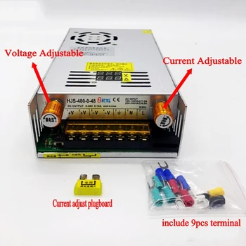 AC-DC Convertidor de Digital display de Tensión de corriente ajustable Interruptor de fuente de alimentación regulada de DC 12V 24v 36v 48v 60v 80v 120v 480W